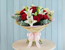 Букет цветов из:  Лилии и Розы в Вязноватовке