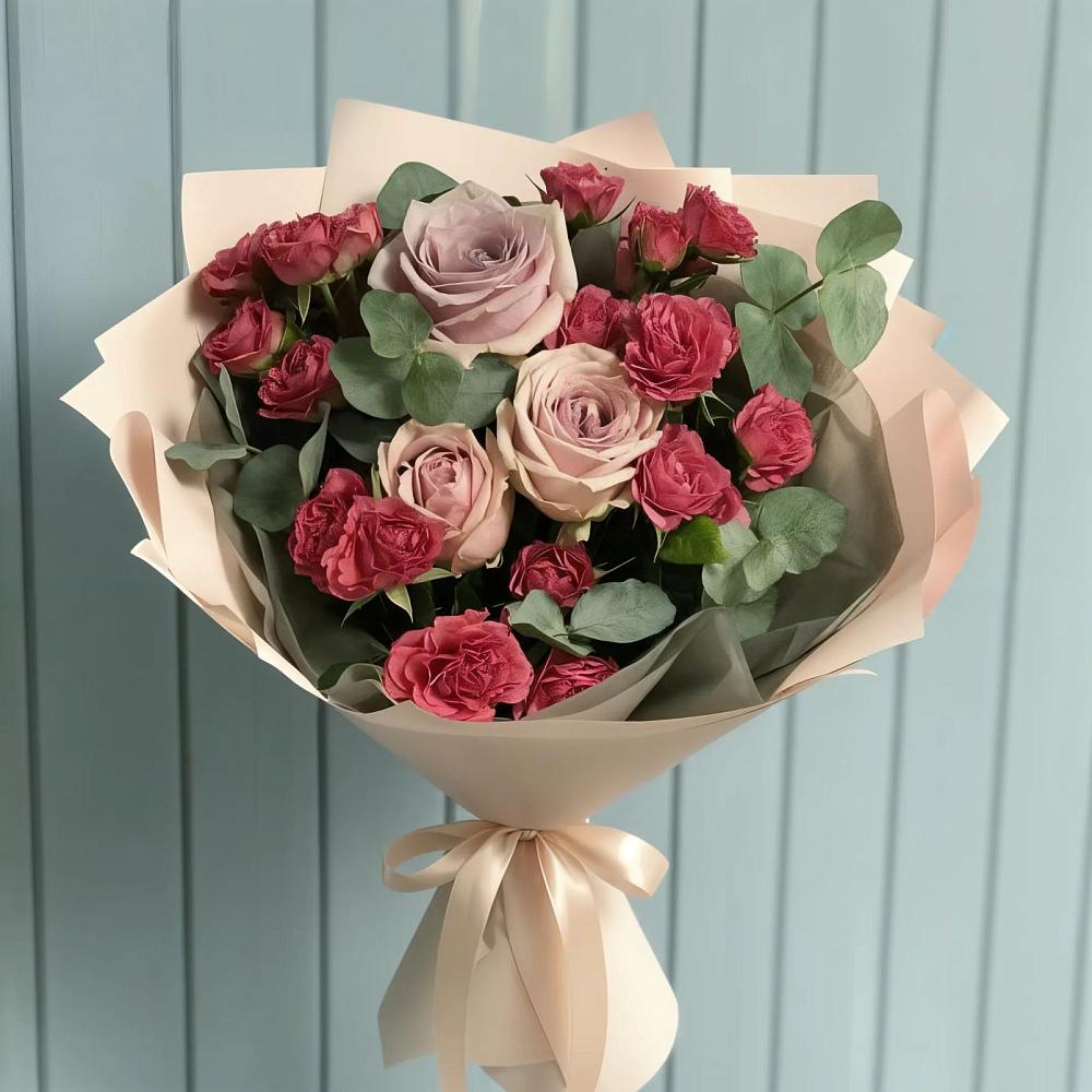 Букет цветов из: Гвоздики и Розы в Вязноватовке