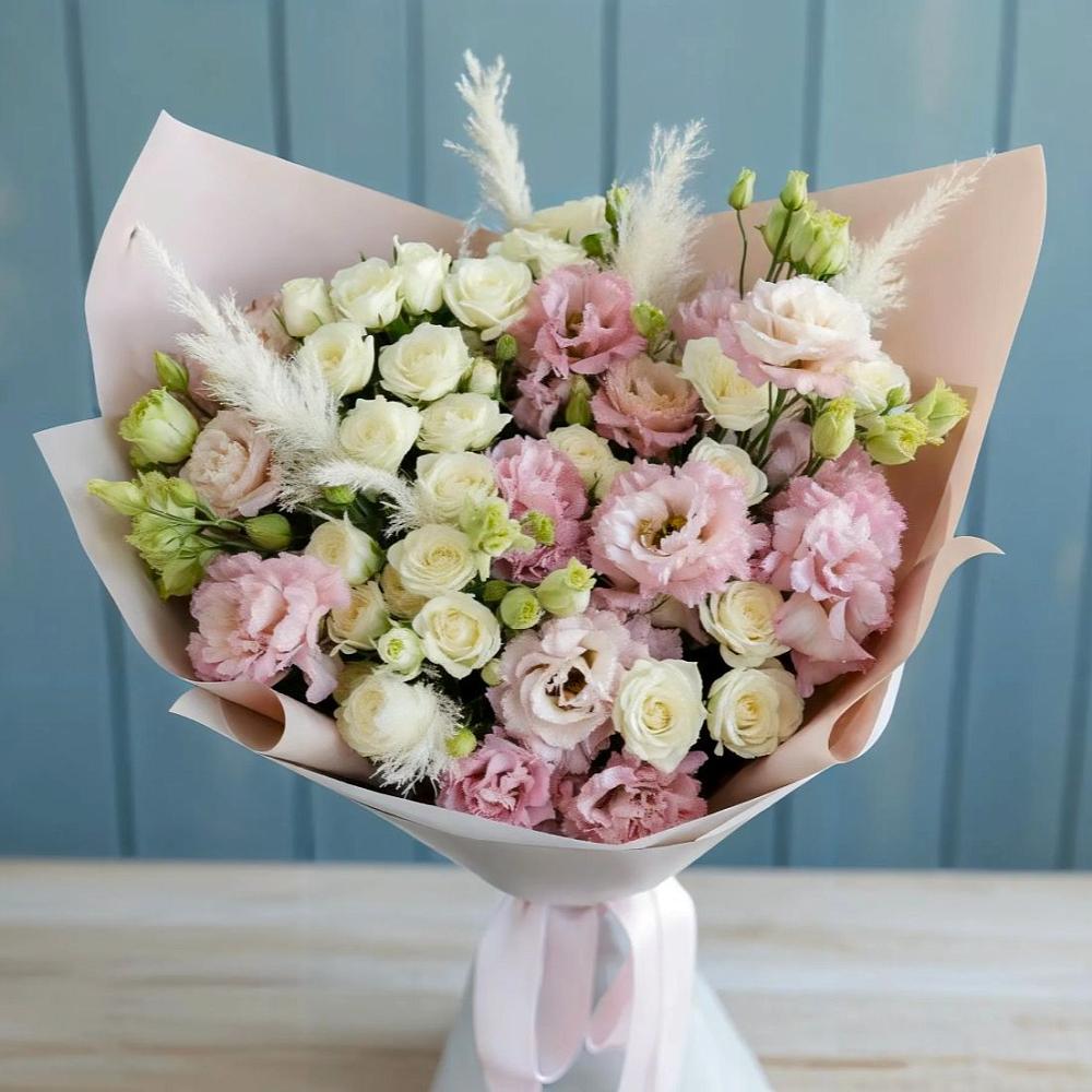 Букет цветов из: Альстромерии и Розы в Вязноватовке