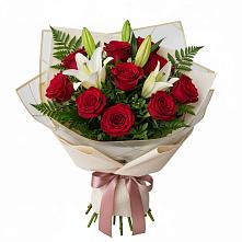 Букет цветов из:  Лилии и Розы в Вязноватовке