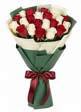 Букет Микс из красных и белых роз #REPLACE_PRED# Вязноватовке