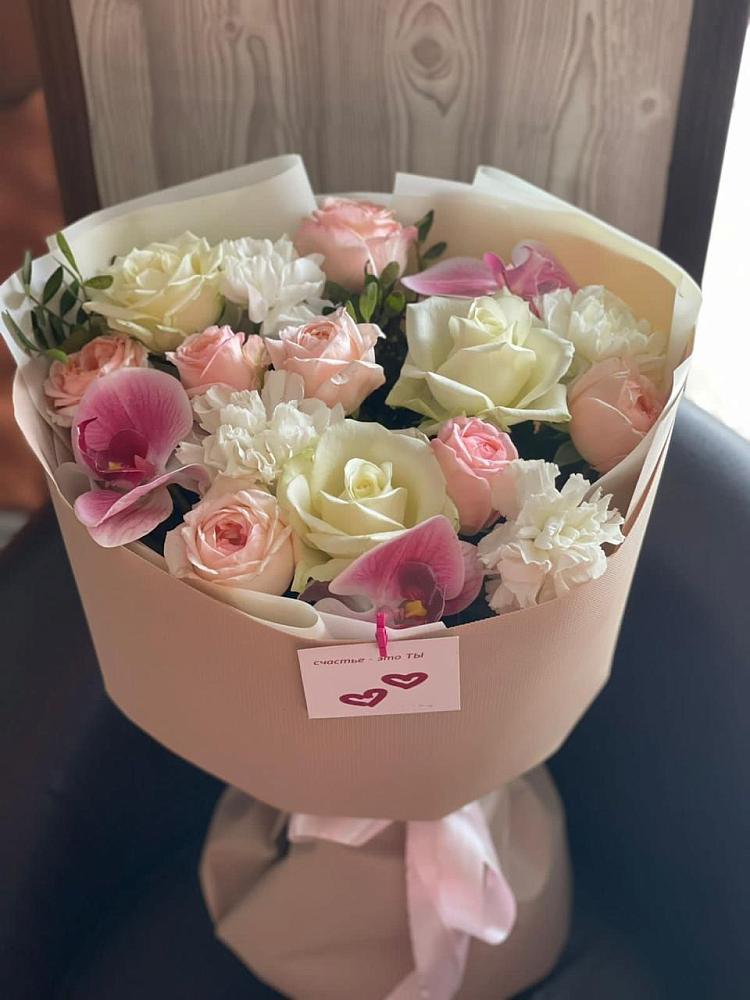 Букет цветов из: Орхидеи, Розы и Гвоздики в Вязноватовке