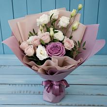 Букет цветов из:  Розы и Лизиантусы #REPLACE_PRED# Вязноватовке