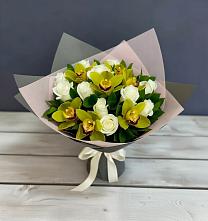 Букет цветов из:  Орхидеи и Розы #REPLACE_PRED# Вязноватовке