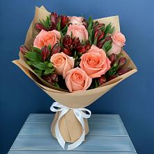 Букет цветов из:  Розы и Альстромерии в Вязноватовке