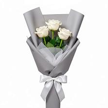 Букет 3 белые розы в Вязноватовке