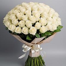 Букет 101 беля роза Белоснежка в Вязноватовке