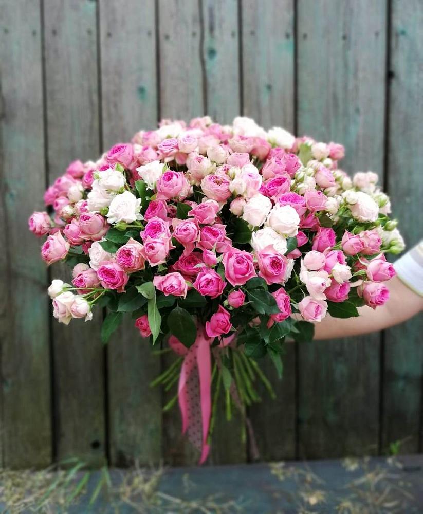 Букет Розовые кустовые розы Натали и Лав Лидия в Вязноватовке
