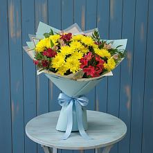 Букет цветов из:  Альстромерии и Хризантемы #REPLACE_PRED# Вязноватовке