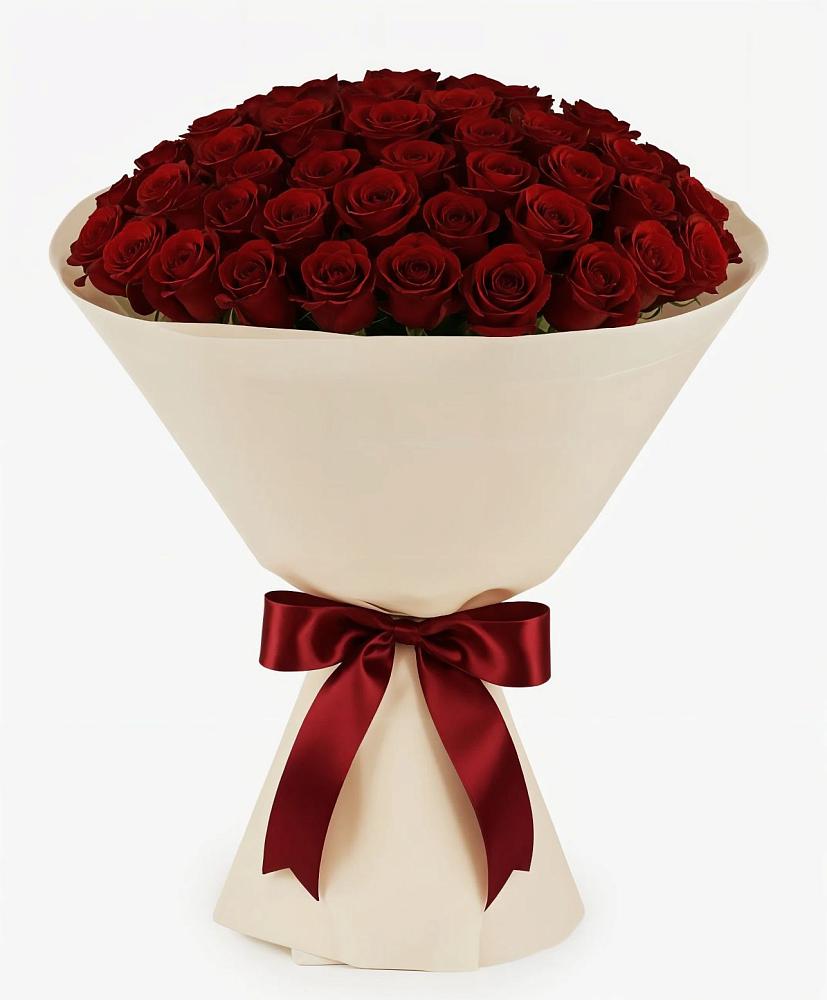 Букет 101 Бордовая роза Блэк Бакарра в Вязноватовке